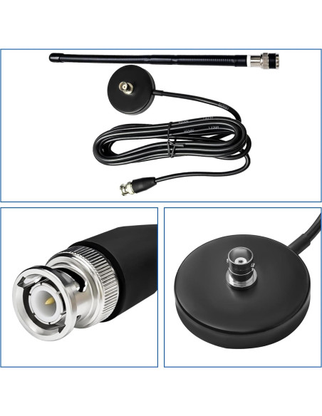 Antena CB 27MHz Akoree con Base Magnética para Vehículo Antena CB 27MHz Akoree con Base Magnética para Vehículo