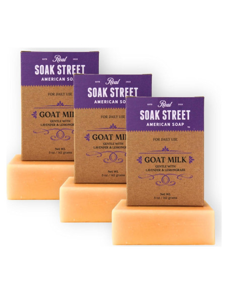 Jabón Natural Hidratante Soak Street con Leche de Cabra 425g Jabón Natural Hidratante Soak Street con Leche de Cabra 425g