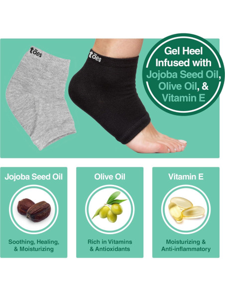 Calcetines Hidratantes ZenToes para Hombre - Algodón con Gel Calcetines Hidratantes ZenToes para Hombre - Algodón con Gel