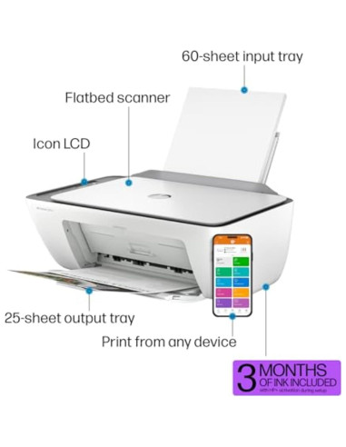 Impresora multifuncional HP DeskJet 2855e a color Wi-Fi