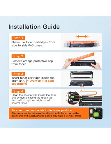 Cartuchos de Tóner E-Z Ink TN229XL Compatibles para Brother