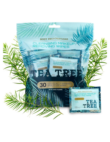 Toallitas Desmaquillantes Body Prescription - 30 Unidades de Árbol de Té
