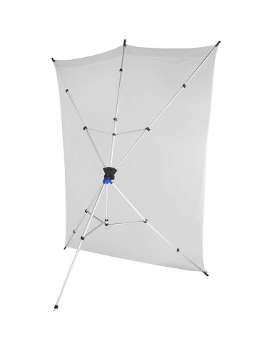 Kit de Fondo de Viaje Savage 1.52m x 3.66m Blanco con Soporte