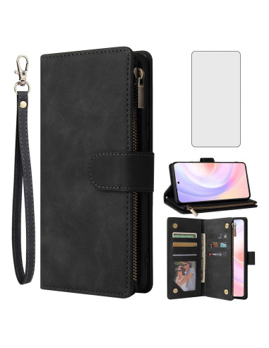 Funda de Cartera Asuwish para Huawei Nova 9 SE / Honor 50 SE con Protector de Pantalla