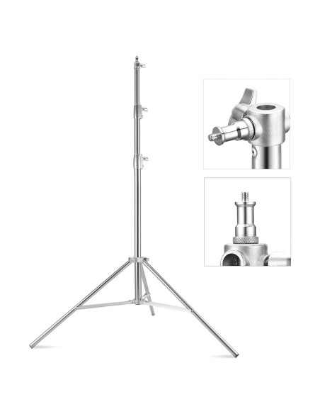 Soporte de Luz de Acero Inoxidable Lapgood 2.8m Trípode Pesado Soporte de Luz de Acero Inoxidable Lapgood 2.8m Trípode Pesado