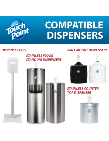 Toallitas Desechables Touch Point 1800 Unidades Aloe Vera