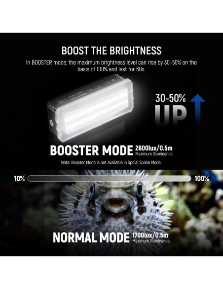 Luz de Buceo Submarina NEEWER WP12 LED IP68 10m 2600lux