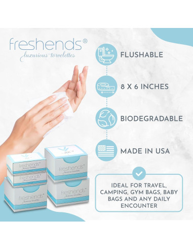Toallitas Húmedas Desechables Freshends - Paquete de 368 Unidades