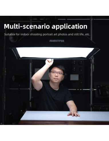 Softbox AMBITFUL 60x90cm con Wabengitter y Bolsa de Transporte