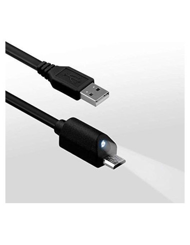 Cable MicroUSB LED 1.52m Volt Plus Tech Carga Rápida 5A