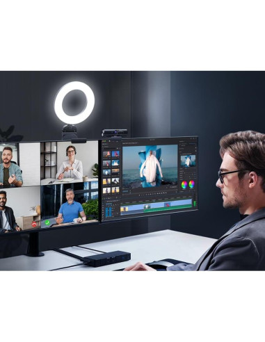 Anillo de Luz Evershop 12.7 cm LED Portátil para Videoconferencias