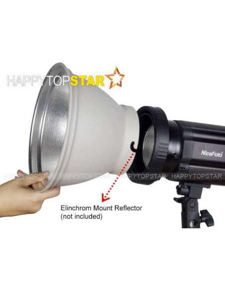 Adaptador de Montaje Universal a Elinchrom HAPPYTOPSTAR 190g Adaptador de Montaje Universal a Elinchrom HAPPYTOPSTAR 190g