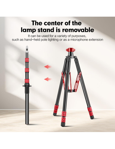 Trípode de Luz Ajustable Aluminio 222 cm con Bolsa - MT-02S