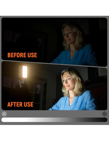 Luz de Video RGB Magnética Casbomy LED 360 Recargable