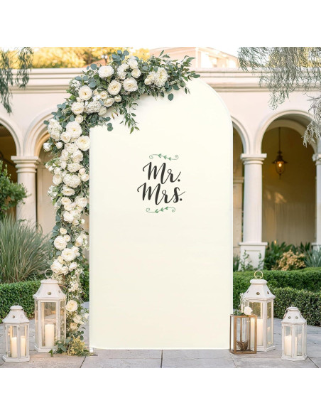 Cubierta de Arco Beige 2.2 m Spandex Party Talk para Bodas Cubierta de Arco Beige 2.2 m Spandex Party Talk para Bodas