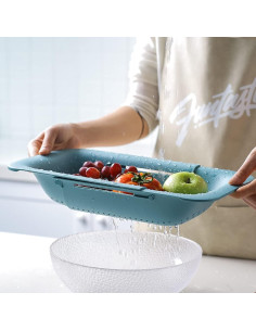 Colador y escurridor colapsable KesaPlan 36.3-49.3 cm Verde 2