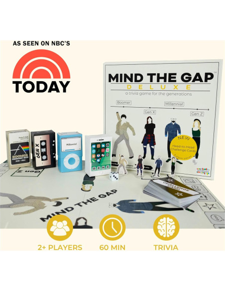 Juego de Mesa Spin Master Mind The Gap Deluxe - Trivia Familiar Juego de Mesa Spin Master Mind The Gap Deluxe - Trivia Familiar