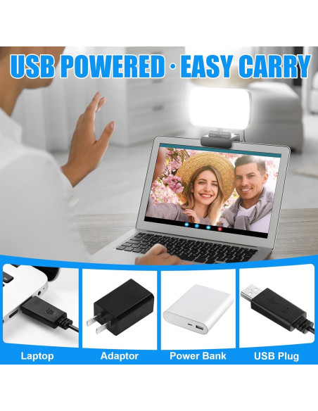 Yahenda Luz para Videoconferencias 2 Piezas 3 Modos USB Yahenda Luz para Videoconferencias 2 Piezas 3 Modos USB