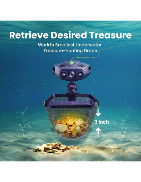 Dron Submarino DORY EXPLORE Chasing HD 1080p Detector de Metales Dron Submarino DORY EXPLORE Chasing HD 1080p Detector de Metales