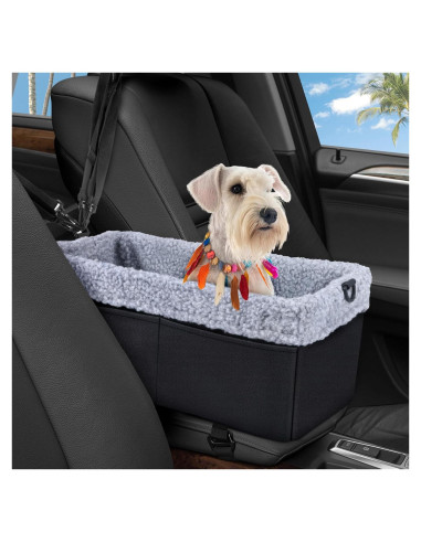 Asiento de Coche para Perros Pequeños WENRENER Negro 41.9x21.1 cm