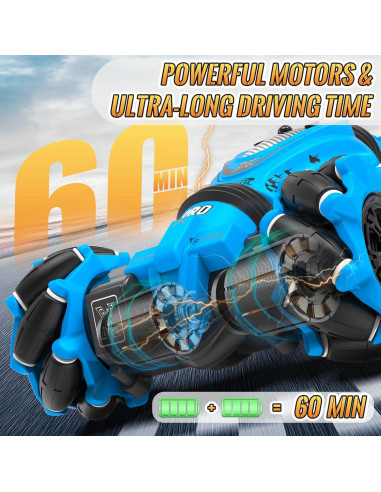 Coche RC Acrobacias Pristar 4WD Detección de Gestos Azul