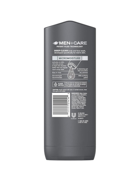 Gel de Ducha Dove Men+Care Limpieza Profunda 382.7 ml Gel de Ducha Dove Men+Care Limpieza Profunda 382.7 ml