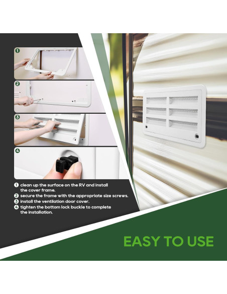 RVGUARD Ventilación Inferior/Superior para Refrigerador RV 52.7x27.3cm RVGUARD Ventilación Inferior/Superior para Refrigerador RV 52.7x27.3cm