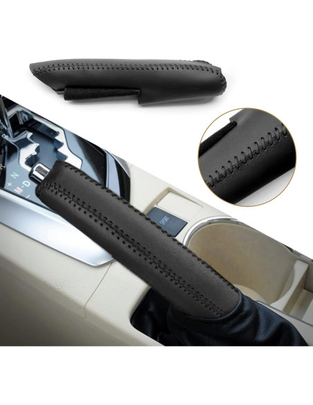 Cubierta de Freno de Mano de Cuero SUNBREATH para Toyota Corolla/RAV4 2014-2020 Cubierta de Freno de Mano de Cuero SUNBREATH para Toyota Corolla/RAV4 2014-2020