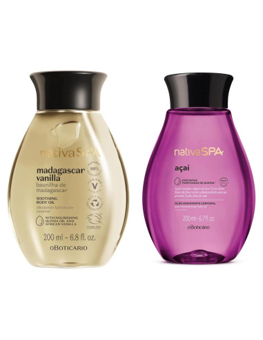 Aceite Hidratante Corporal Nativa SPA Vainilla y Aaí 192g