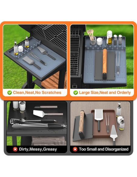 Mat de Silicona para Parrilla Blackstone 40x29 cm Antideslizante Mat de Silicona para Parrilla Blackstone 40x29 cm Antideslizante