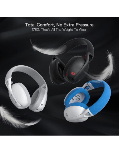 Auriculares Gaming Inalámbricos Redragon H848 - Sonido 7.1 - Ligero