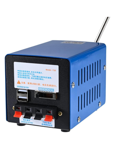 Generador Portátil Manual 20W N/P para Camping y Emergencias Generador Portátil Manual 20W N/P para Camping y Emergencias