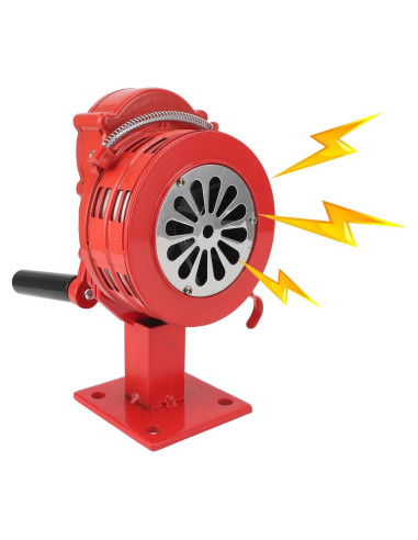 Sirena de Emergencia Manual Bewinner 110dB Montaje en Mesa