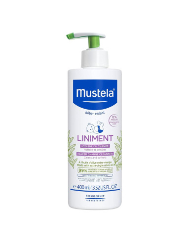 Mustela Linimento Limpiador Bebés 400 ml Sin Enjuague