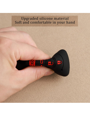 Funda de Llave TANDRIVE para Toyota Camry y Corolla 2023-2025, 4 Botones, Silicona, 2 Unidades
