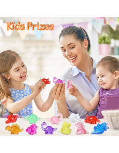 Figuras Mini Dinosaurios HAPTIME 50 Pcs Juguetes para Fiesta