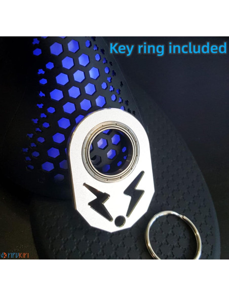 Llave Spinner Fidget Anillo Metal YIPUKIYI Negro 10g Llave Spinner Fidget Anillo Metal YIPUKIYI Negro 10g