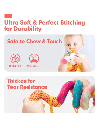 Juguetes para Silla de Auto Hahaland Unicornios 0-6 Meses