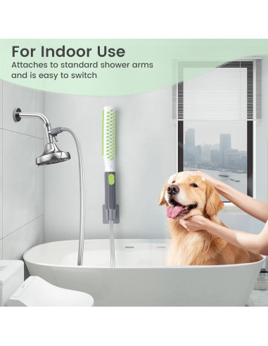Accesorio de Ducha para Perros Petlipo, Control de Agua 3 Modos