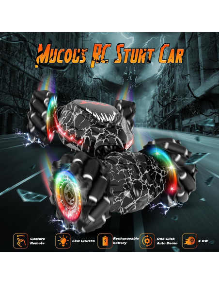 Coche Acrobático RC OSIMILY 4WD LED 500mAh Todo Terreno Coche Acrobático RC OSIMILY 4WD LED 500mAh Todo Terreno
