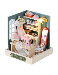 Kit Casa de Muñecas Miniatura DIY TuKIIE Atelier Beatific 9x9x11.5cm