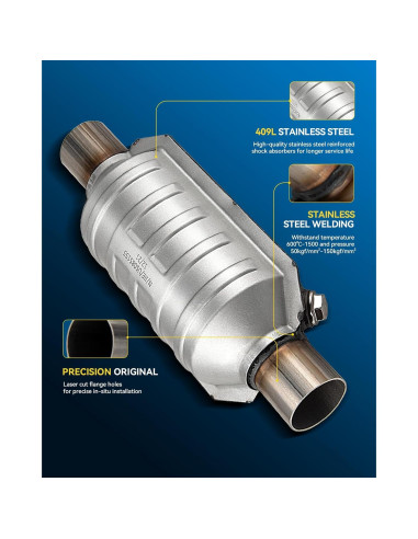 Convertidor Catalítico Universal PHILTOP 2" Acero Inoxidable