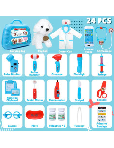 Kit de Doctor Meland para Niños - Maletín Azul con Muñeca 2