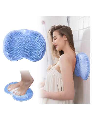 Exfoliador de Espalda y Pies VOPHIA con Ventosas - Silicona L-Azul