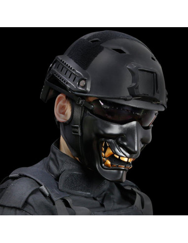 Máscara de Medio Rostro Diablo West Raccoon para Halloween