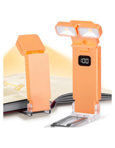 Luz de Lectura LED Dott Arts, Doble Cabeza, 5 Colores, 1000mAh