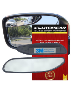 Espejo Convexo Utopicar para Coche - Punto Ciego Ajustable 13.34 cm