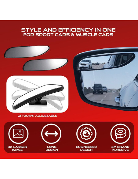 Espejo Convexo Utopicar para Coche - Punto Ciego Ajustable 13.34 cm Espejo Convexo Utopicar para Coche - Punto Ciego Ajustable 13.34 cm