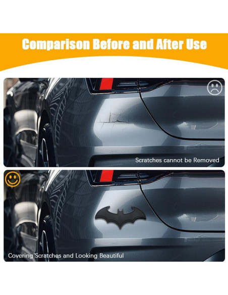 Sticker Emblema 3D Murciélago Pincuttee Negro para Coche Sticker Emblema 3D Murciélago Pincuttee Negro para Coche