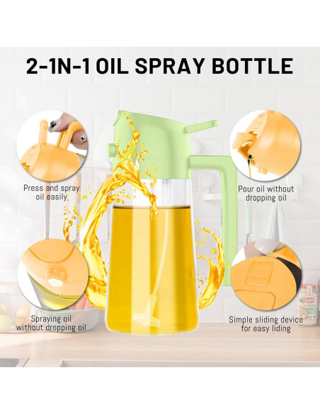 Dispensador de Aceite de Oliva Decunir 470 ml Spray y Vertido Dispensador de Aceite de Oliva Decunir 470 ml Spray y Vertido